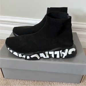 Authentic Balenciaga Black Speed Trainer Sneakers Worn Once sz 8